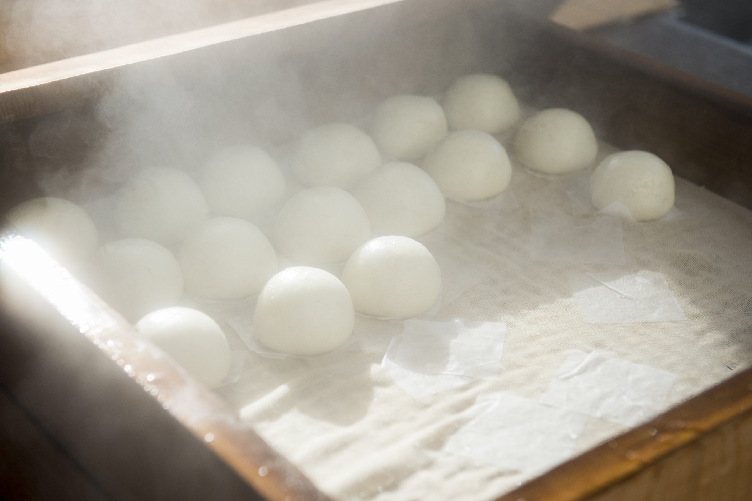 Steamed Onsen Manju in Arima Onsen